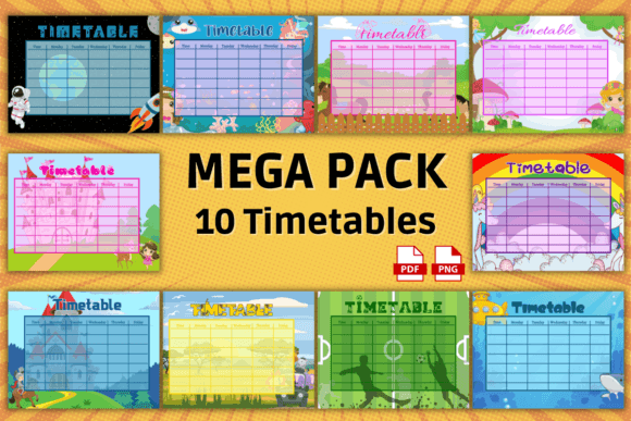 10 Timetable Pack Back to School Pod: A Must-Have for Students and Educators