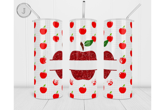20oz Back to School Tumbler Apple Wrap: A Digital Design for Creative Entrepreneurs