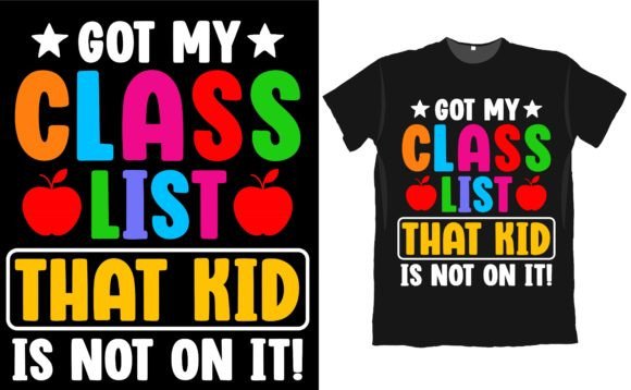 Back to School Kids Class T Shirt Design