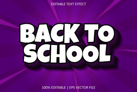 Back to School Modern Style Text Effect: A Versatile Tool for Creative Professionals