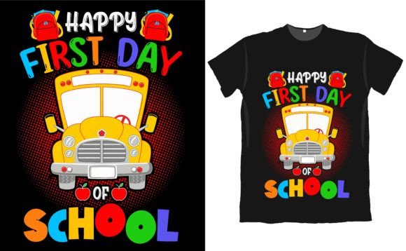 Back to School Students T Shirt Design