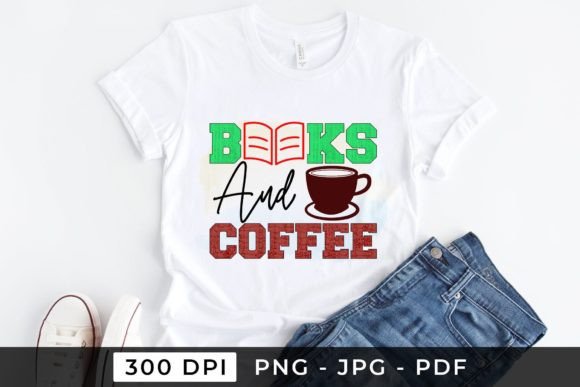 Books and Coffee - Back to School PNG: A Creative Tool for Modern Crafters