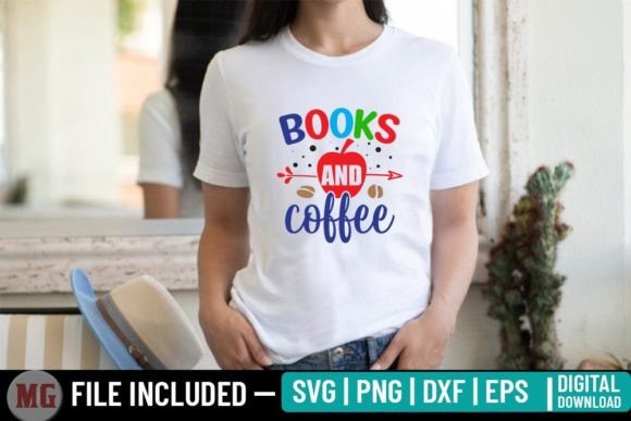 Books and Coffee - Back to School SVG