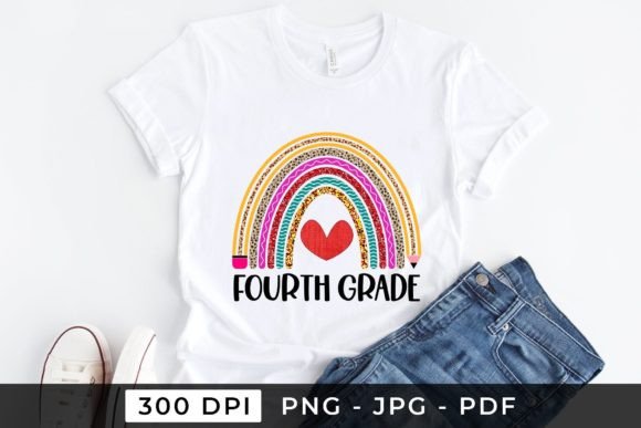 Fourth Grade PNG Back to School PNG: A Versatile Design for Creative Projects
