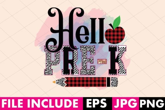 Hello Pre-k PNG - Back to School